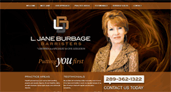 Desktop Screenshot of burbagebarristers.com